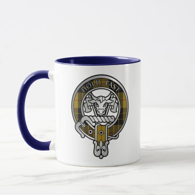 Clan MacLeod Crest & Tartan Mug (Left)
