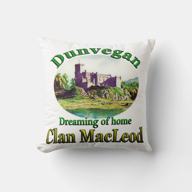 Clan MacLeod Dreaming of Dunvegan Pillow (Front)
