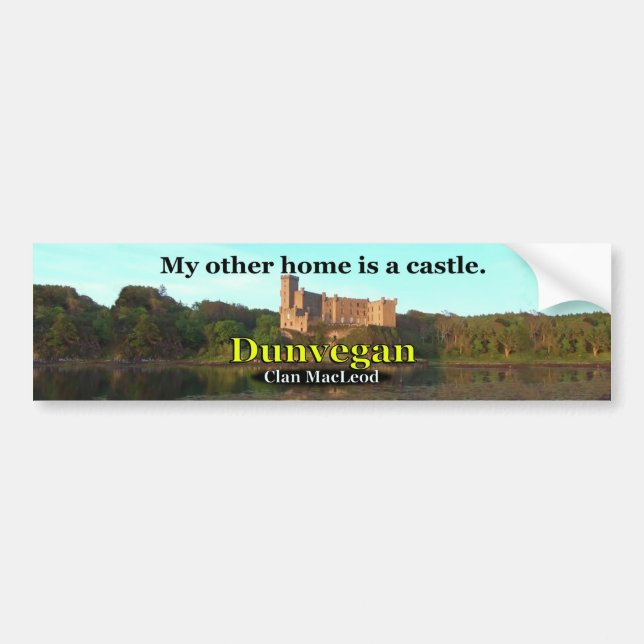 Clan MacLeod Dunvegan Castle Bumper Sticker (Front)
