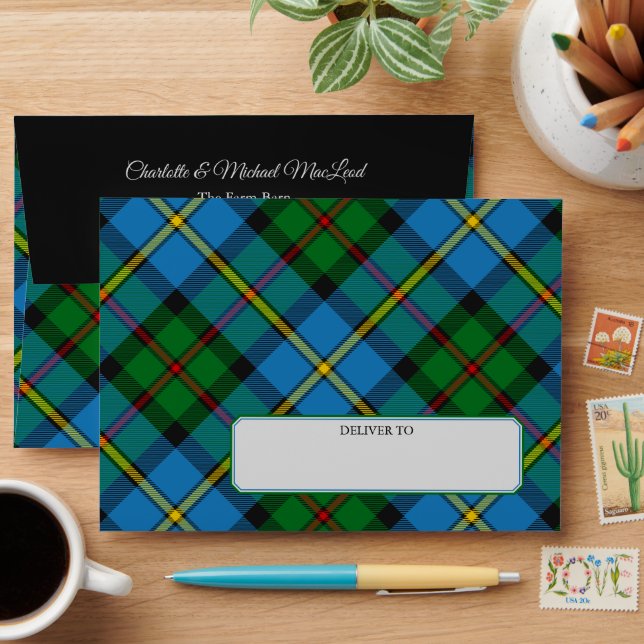 Clan MacLeod Hunting Tartan Envelope (Desk)
