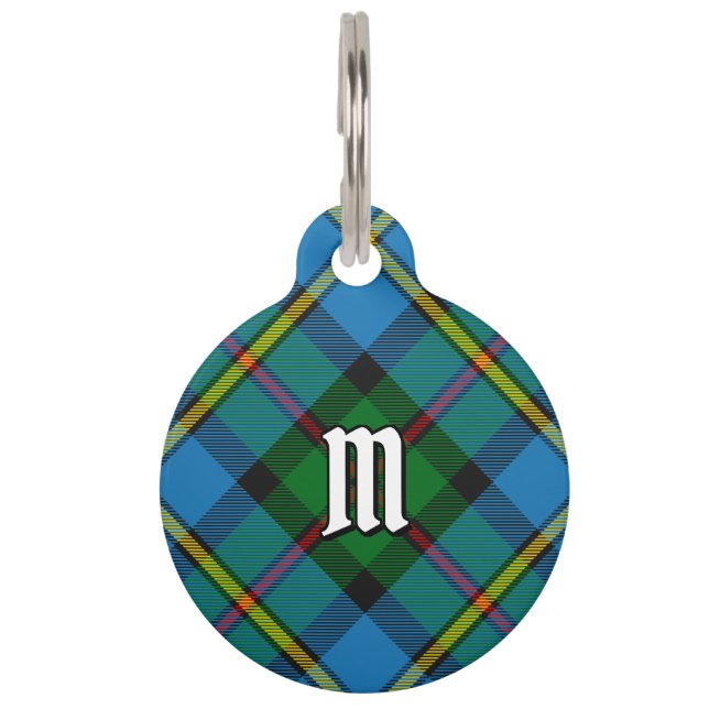 Clan MacLeod Hunting Tartan Pet Tag (Front)