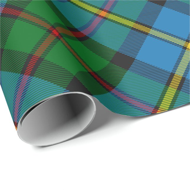 Clan MacLeod Hunting Tartan Rotated Wrapping Paper (Roll Corner)