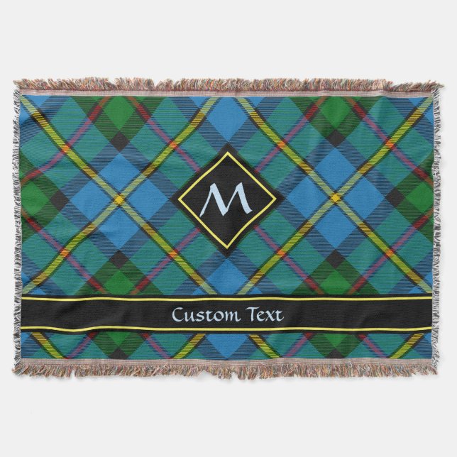 Clan MacLeod Hunting Tartan Throw Blanket (Front)