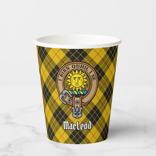Clan MacLeod of Lewis Crest Paper Cups (Front)