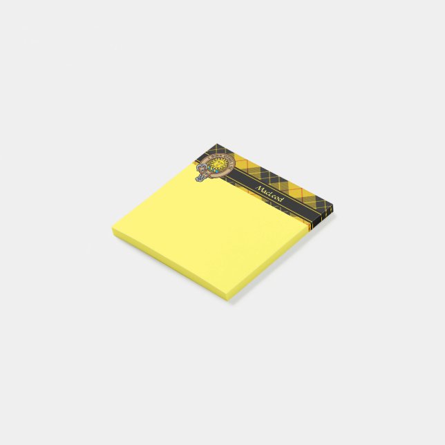 Clan MacLeod of Lewis Crest Post-it Notes (Angled)