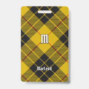 Clan Macleod of Lewis Tartan ID Badge