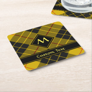 Clan Macleod of Lewis Tartan Square Paper Coaster