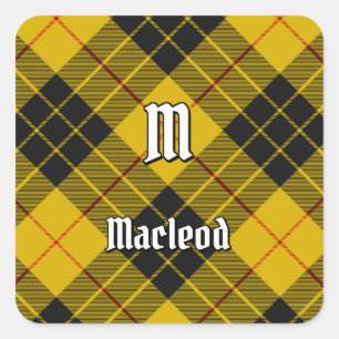 Clan Macleod of Lewis Tartan Square Sticker