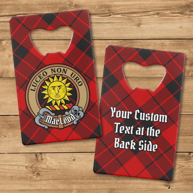Clan MacLeod of Raasay Crest over Tartan (Creator Uploaded)