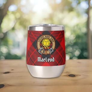 Clan MacLeod of Raasay Crest over Tartan