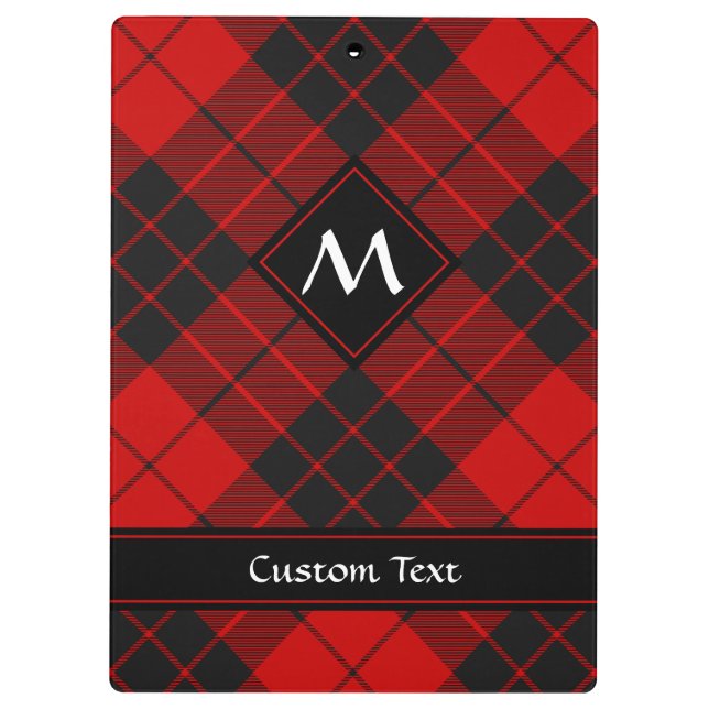 Clan Macleod of Raasay Tartan Clipboard (Back)