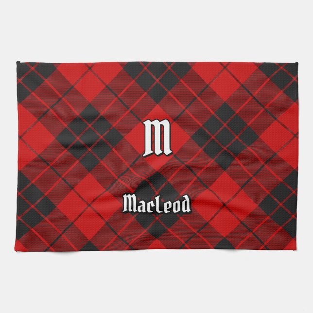 Clan Macleod of Raasay Tartan Tea Towel (Horizontal)