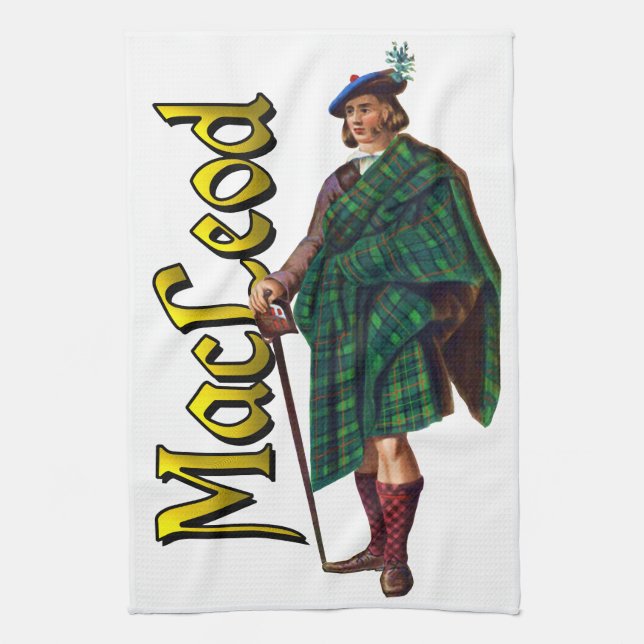 Clan MacLeod Scottish Dream Tea Towel (Vertical)