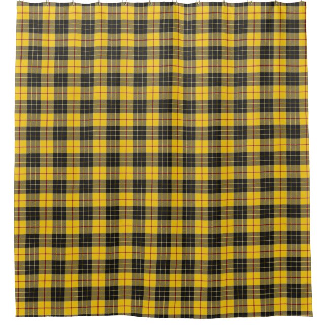 Clan MacLeod Scottish Heritage Tartan Shower Curtain (Front)