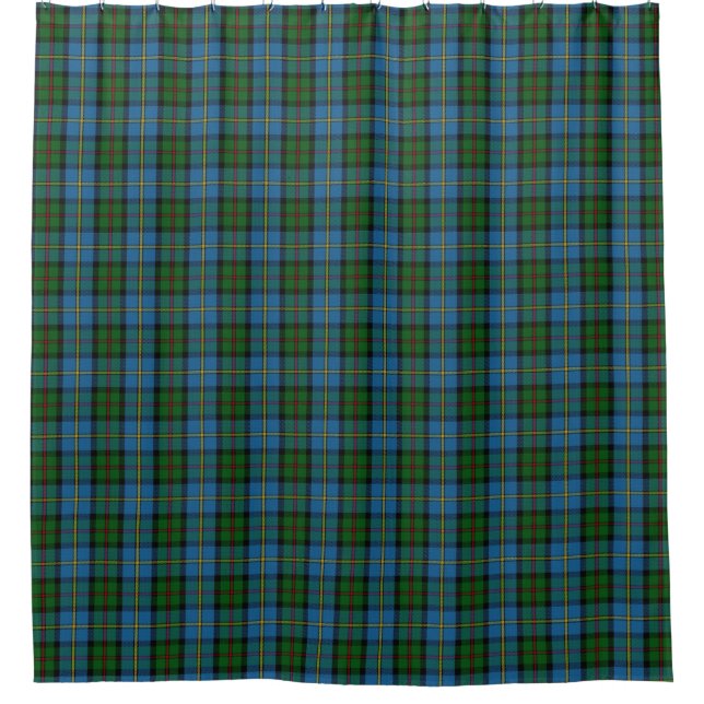 Clan MacLeod Scottish Heritage Tartan Shower Curtain (Front)
