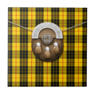Clan MacLeod Tartan And Sporran Tile