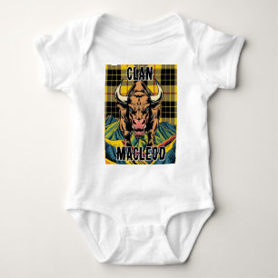 Clan MacLeod Tartan Design Baby Bodysuit
