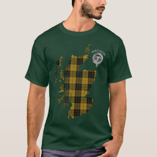 Clan MacLeod Tartan Map & Crest T-Shirt