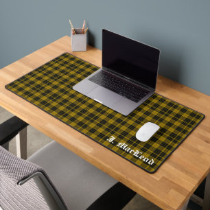 Clan MacLeod Tartan Pattern Personalised Desk Mat