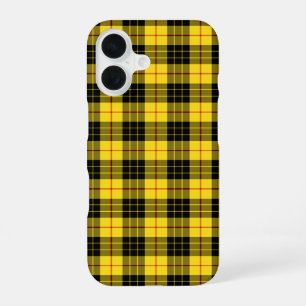 Clan MacLeod Tartan Yellow and Black Plaid iPhone 16 Case