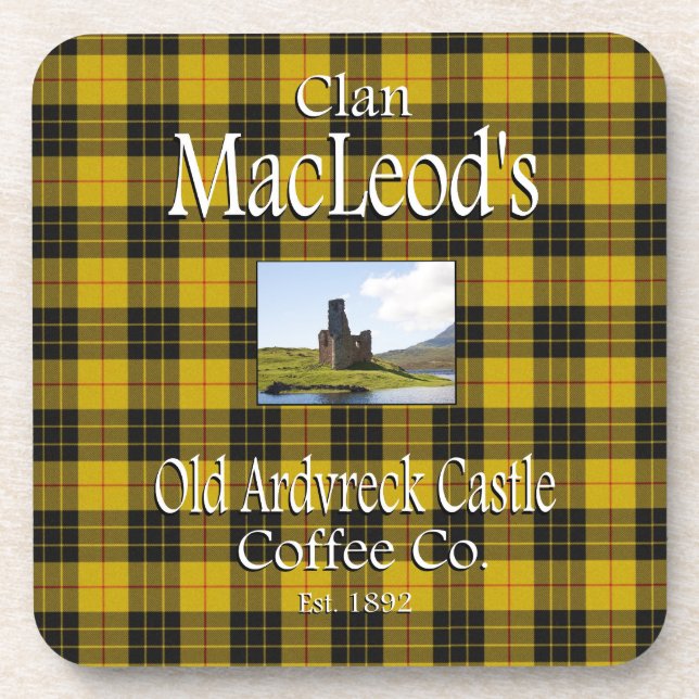 Clan MacLeod's Old Ardvreck Castle Coffee Co. Coaster (Front)