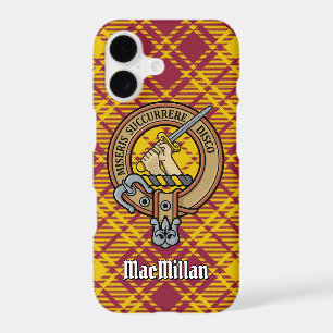 Clan MacMillan Crest over Dress Tartan
