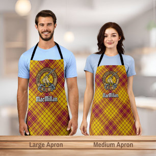 Clan MacMillan Crest over Dress Tartan Apron