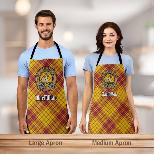 Clan MacMillan Crest over Dress Tartan Apron (Creator Uploaded)