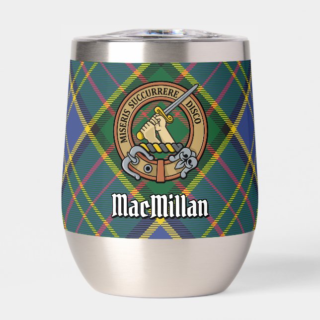Clan MacMillan Crest over Hunting Tartan (Front)