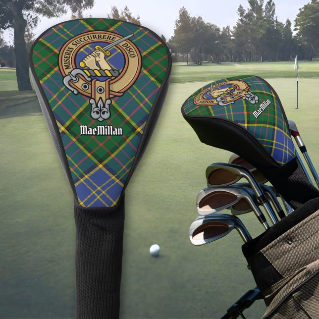 Clan MacMillan Crest over Hunting Tartan Golf Head Cover (Creator Uploaded)