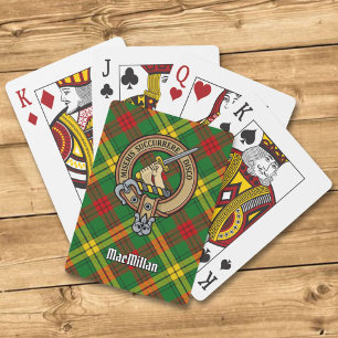 Clan MacMillan Crest over Tartan Playing Cards