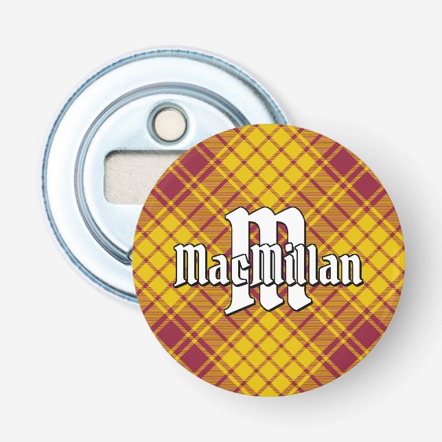 Clan MacMillan Dress Tartan Bottle Opener (Front)