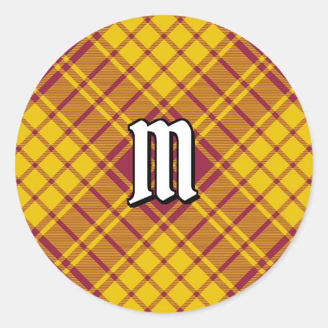 Clan MacMillan Dress Tartan Classic Round Sticker (Front)