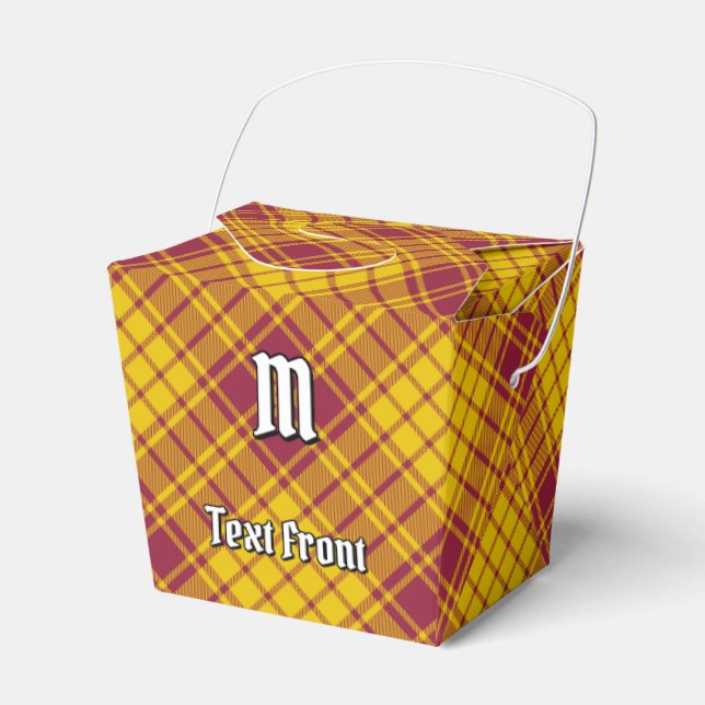 Clan MacMillan Dress Tartan Favour Box (Front Side)