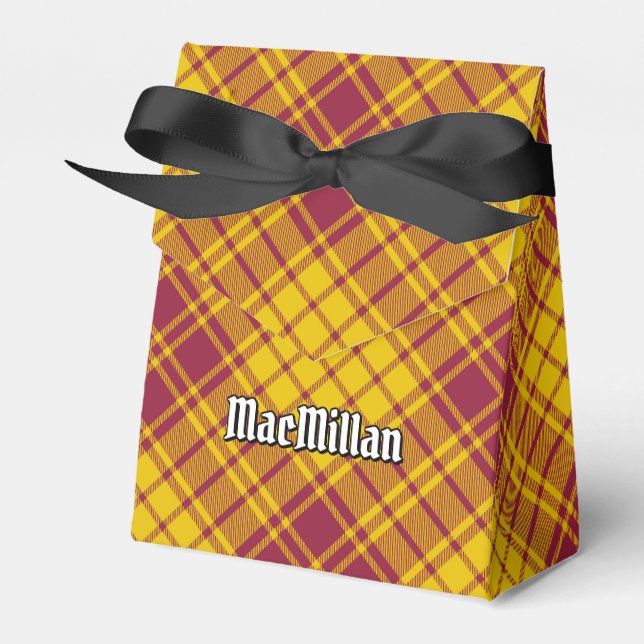 Clan MacMillan Dress Tartan Favour Box (Front Side)