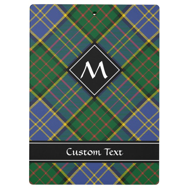 Clan MacMillan Hunting Tartan Clipboard (Back)