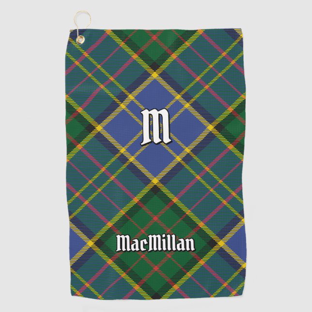 Clan MacMillan Hunting Tartan Golf Towel (Front)