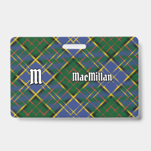 Clan MacMillan Hunting Tartan ID Badge