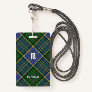 Clan MacMillan Hunting Tartan ID Badge
