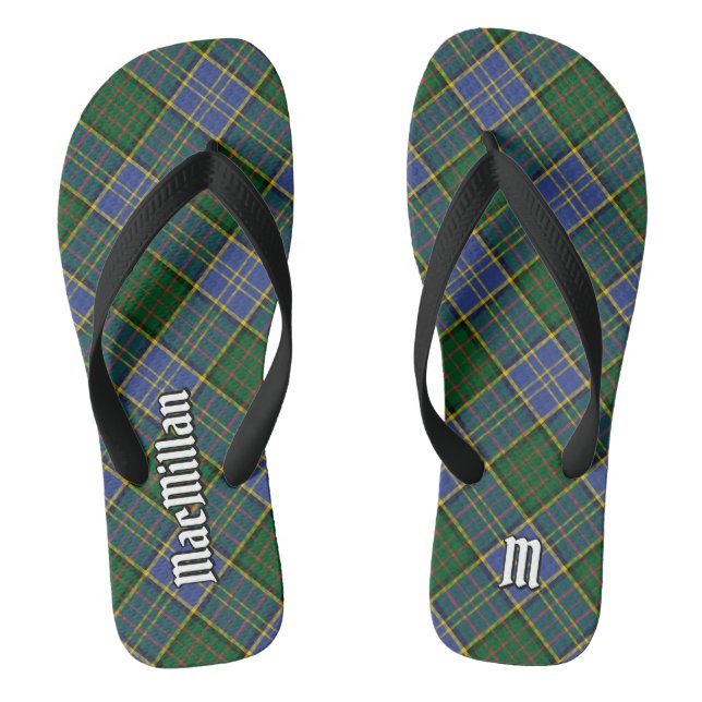 Clan MacMillan Hunting Tartan Jandals (Footbed)