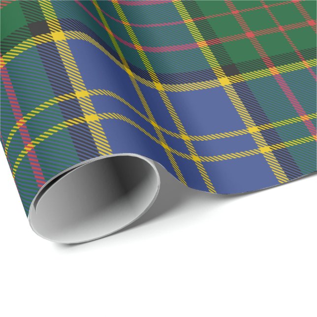Clan MacMillan Hunting Tartan Wrapping Paper (Roll Corner)