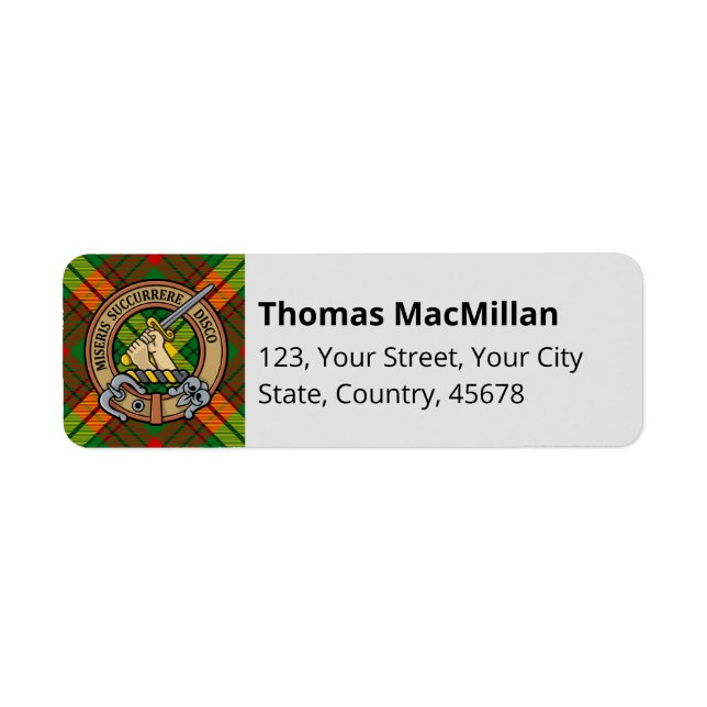 Clan MacMillan Tartan (Front)