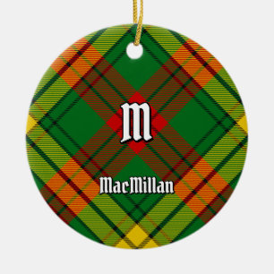 Clan MacMillan Tartan Ceramic Tree Decoration