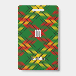 Clan MacMillan Tartan ID Badge