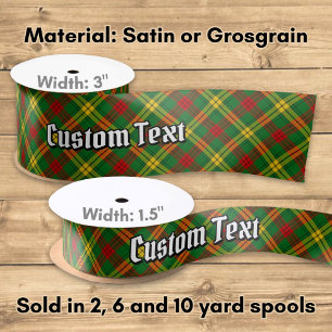Clan MacMillan Tartan Satin Ribbon