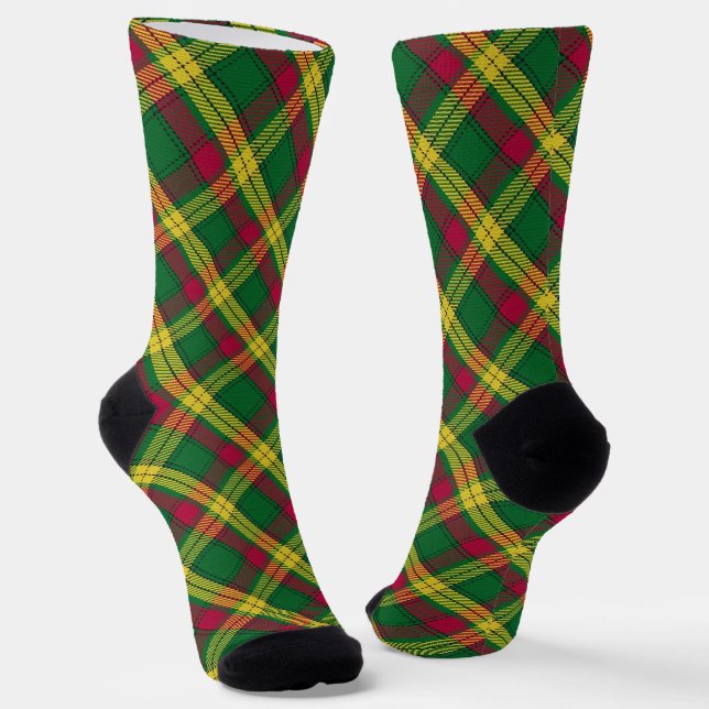 Clan MacMillan Tartan  Socks (Angled)