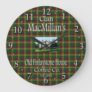 Clan MacMillan's Old Finlaystone House Coffee Co. Large Clock