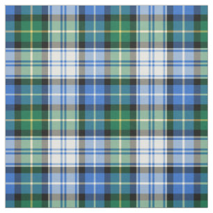 Clan MacNeil Dress Tartan Blue and Green Plaid Fabric