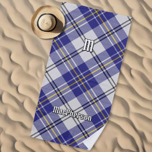 Clan MacPherson Blue Dress Tartan Beach Towel