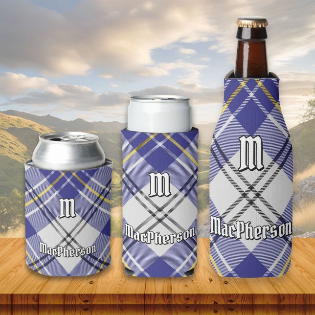 Clan MacPherson Blue Dress Tartan Can Cooler (Creator Uploaded)